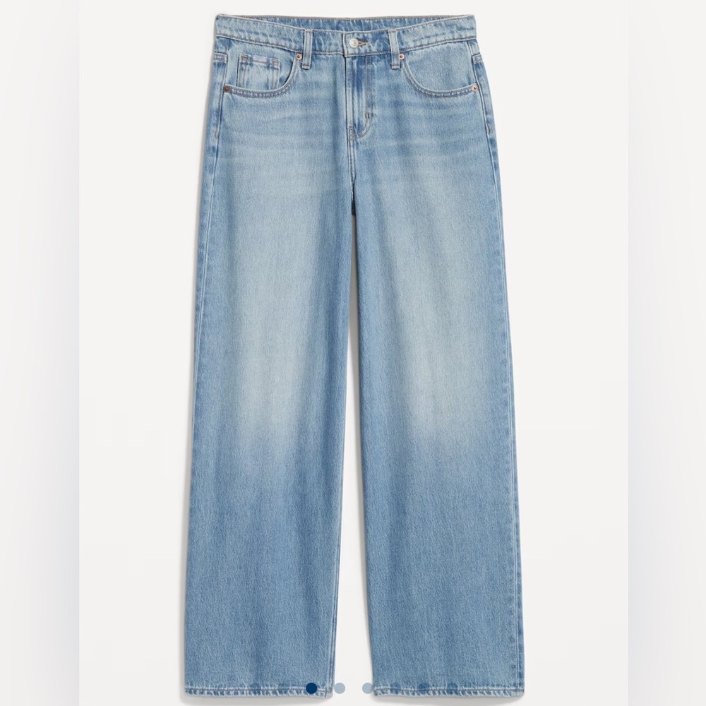 Mid-Rise Baggy Wide-Leg Jeans